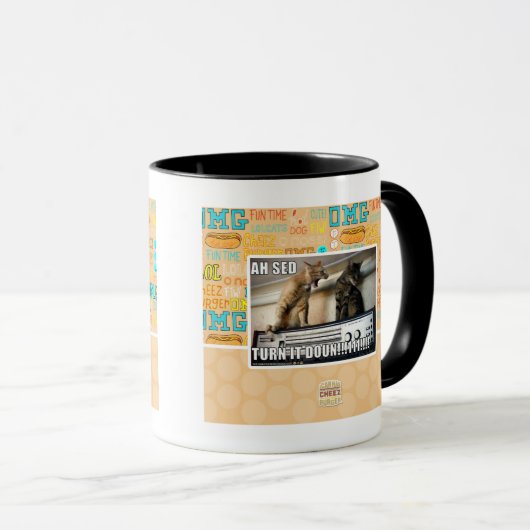 Ah Sed Draai het omlaag! Mok (Voorkant rechts)