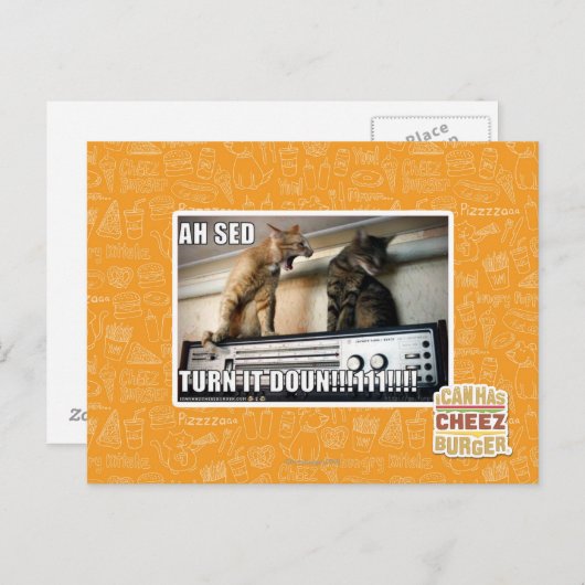 Ah Sed, zet het zachter!! Briefkaart (Voorkant / Achterkant)