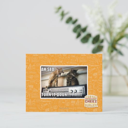 Ah Sed, zet het zachter!! Briefkaart (Staand voorkant)