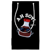 Ah Soy Funny Soy Sauce Pun Dark BG Klein Cadeauzakje (Voorkant)