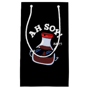 Ah Soy Funny Soy Sauce Pun Dark BG Klein Cadeauzakje
