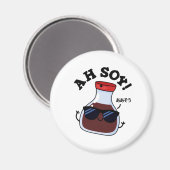 Ah Soy Funny Soy Sauce Pun Magneet (Voorkant / Achterkant)