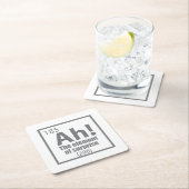 Ah! The Element of Surprise Funny Chemistry Joke Kartonnen Onderzetters (Insitu)