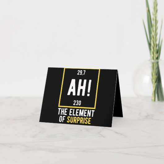 Ah The Element of Surprise Notitiekaartje (Voorkant)