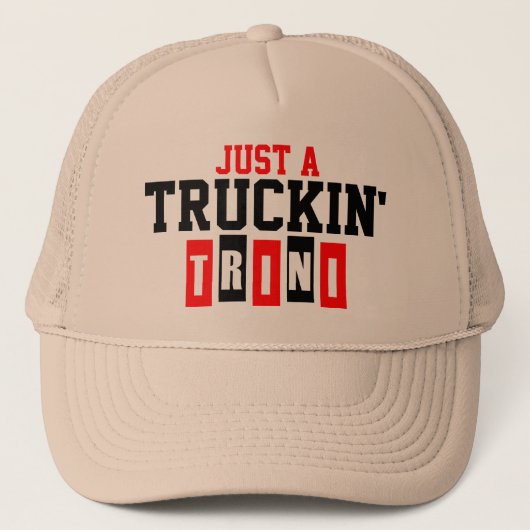Ah Truckin' Trini Trucker Pet (Voorkant)