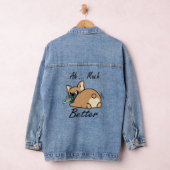 Ah veel beter, grappige bulldog liefhebbers denim jacket (Hangar)