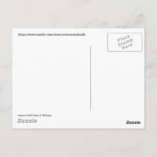 Aha! Grappige STEM Cartoon Humor Wiskunde Science  Briefkaart (Achterkant)