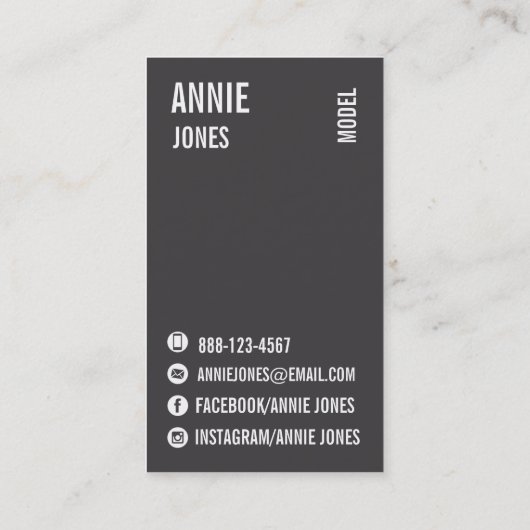 ĀHaarstylist-Actress-Model Moderne headset Schedul Visitekaartje (Achterkant)