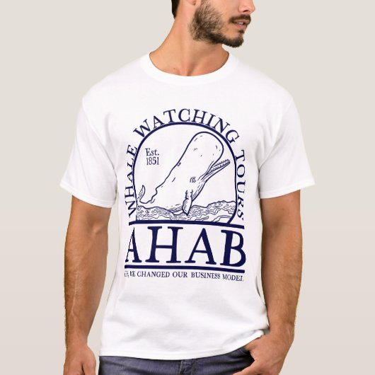Ahab Whale Watch (Lineal) T-shirt (Voorkant)