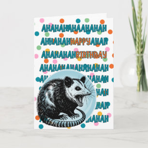 "Ahahaha Happy Birthday!" 🐀 Verjaardag Kaart