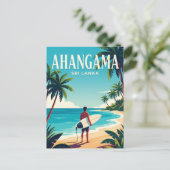 Ahangama Beach Sri Lanka Briefkaart (Staand voorkant)