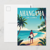 Ahangama Beach Sri Lanka Briefkaart (Voorkant / Achterkant)