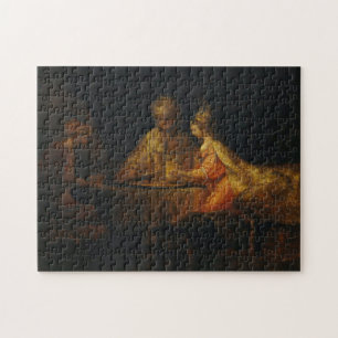 Ahasveros Haman Esther Rembrandt Bijbelse Barok Legpuzzel