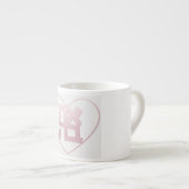 Ahava-hart (roze) espresso kop (Voorkant rechts)