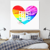Ahava Love Pride Art Canvas Afdruk (Insitu (Slaapkamer))