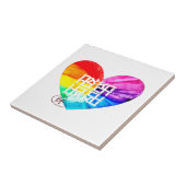 Ahava Love Pride Art Tegeltje (Zijkant)