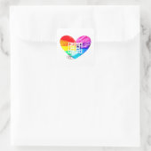 Ahava Love Pride Art Vierkante Sticker (Tas)