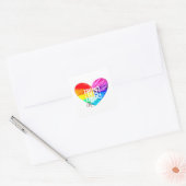 Ahava Love Pride Art Vierkante Sticker (Envelop)