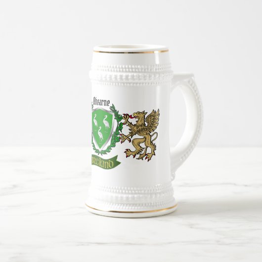 Ahearne/Ahern Irish Shield Bierpul (Voorkant rechts)