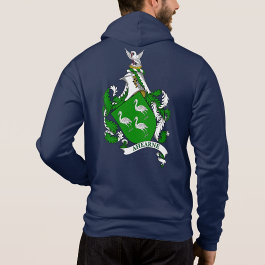 Ahearne/Aherne Iers Wapen Gepersonaliseerd Hoodie (Achterkant)