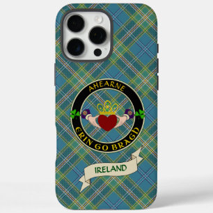 Ahearne/Aherne Irish Claddagh gepersonaliseerd iPhone 16 Pro Max Hoesje
