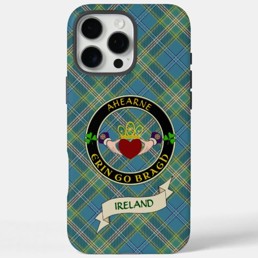 Ahearne/Aherne Irish Claddagh gepersonaliseerd Case-Mate iPhone Case (Achterkant)