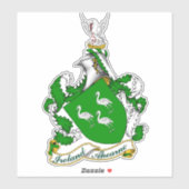 Ahearne Iers Wapen Gepersonaliseerd Sticker (Vel)