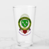 Ahearne Irish Shield & Claddagh Bier Glas (Achterkant)