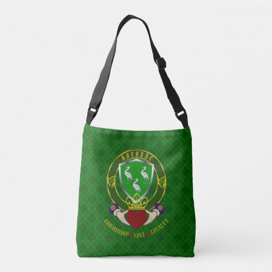 Ahearne Irish Shield & Claddagh Crossbody Tas (Achterkant)