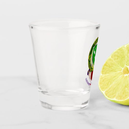 Ahearne Irish Shield & Claddagh Shot Glas (Links)