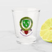 Ahearne Irish Shield & Claddagh Shot Glas (Voorkant)