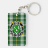 Ahearne Irish Shield gepersonaliseerde rechthoek Sleutelhanger (achterkant)