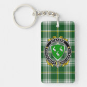 Ahearne Irish Shield gepersonaliseerde rechthoek Sleutelhanger (Voorkant)