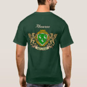 Ahearne Irish Shield & Griffins Personalized T-shirt (Achterkant)