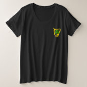 Ahearne Irish Shield Women's Plus T-Shirt (Design voorkant)