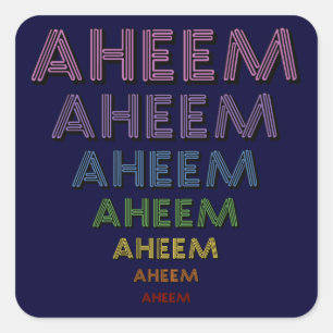 Aheem-mantra Vierkante Sticker