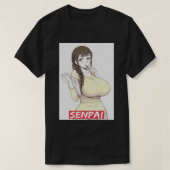 ahegao Senpai 1 T-shirt (Design voorkant)