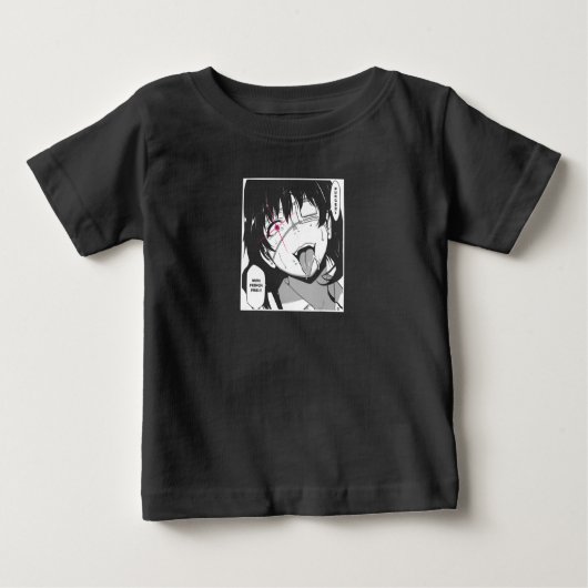Ahegao T Shirt nurse costume face Anime Funny (Voorkant)