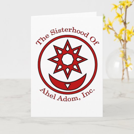 Ahel Adom Kaart (Gele Bloem)