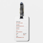 Ahem Grappige Jezus op witte achtergrond Bagagelabel (Achterkant verticaal)