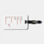 Ahem Grappige Jezus op witte achtergrond Bagagelabel (Achterkant horizontaal)