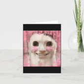 Ahh Cat Meme Dank Cursed Weirore Funny Dank Meme  Kaart (Voorkant)