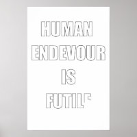 Ahh, de Futiliteit van de menselijke gezant