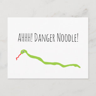AHH! Gevaar Noodle. Snake Briefkaart