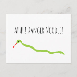AHH! Gevaar Noodle. Snake Briefkaart