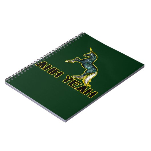 ahh ja unicorn notitieboek (Linkerzijde)