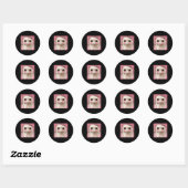 Ahh Kat Meme Dank Vervloekt Weirore Grappig Dank M Ronde Sticker (Vel)