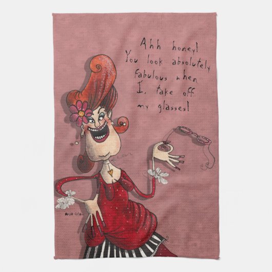 Ahh schat... theedoek (Verticaal)