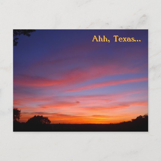 Ahh, Texas... Briefkaart (Voorkant)