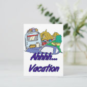 Ahh Vacation Camping Briefkaart (Staand voorkant)